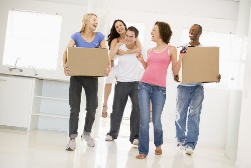 Flat removal team preparing an apartment move in Belmont