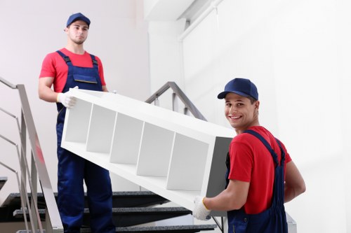 Furniture and seasonal belongings arranged in household storage