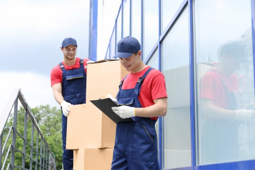 Secure mobile storage container for home moving in Belmont