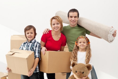 Customers using flexible storage solutions for seasonal and business items
