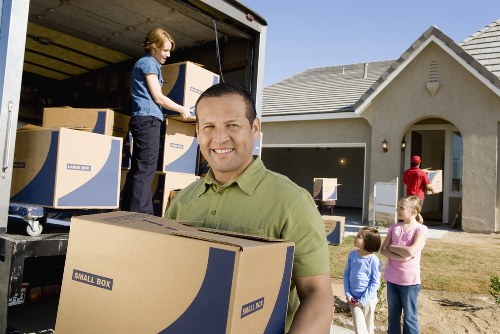 Team preparing equipment for office removals in Belmont